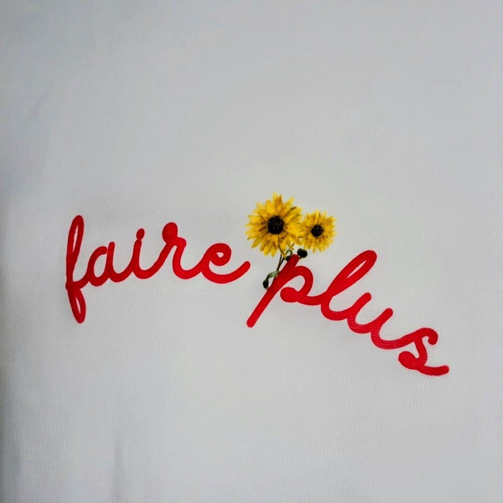 "tame the ego" vintage white box tee