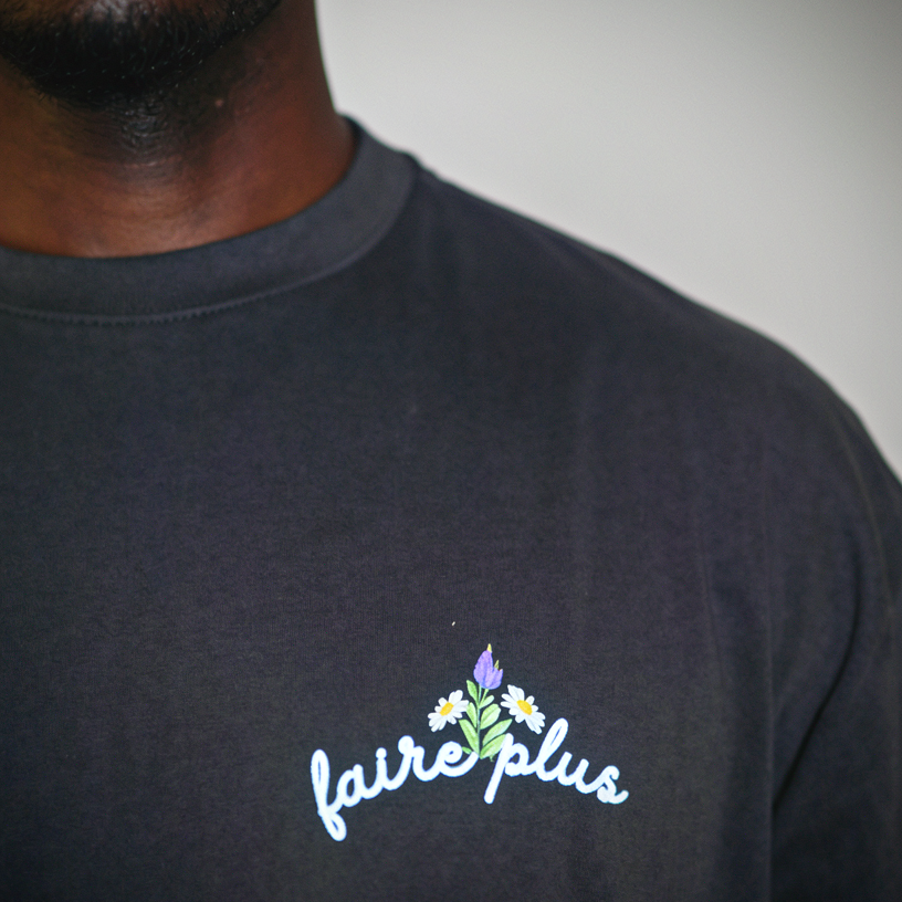"tame the ego" vintage black box tee